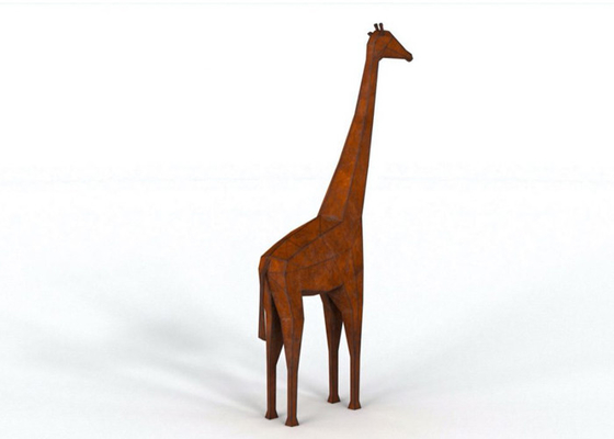 Bom preço. vida de aço de Corten da altura de 300cm - escultura do girafa do tamanho para a decoração do jardim on-line