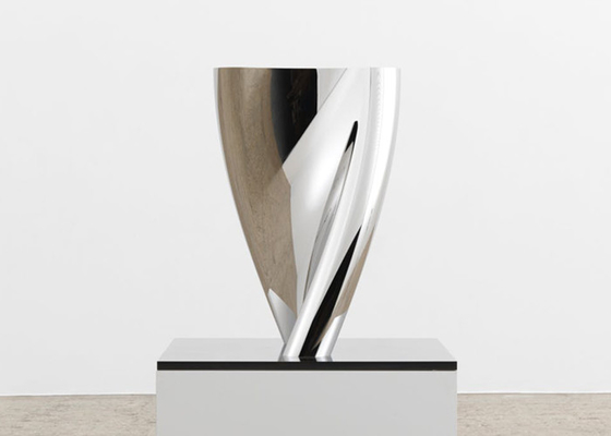 Bom preço. O OEM do ODM lustrou a escultura moderna de aço inoxidável para a decoração interior on-line